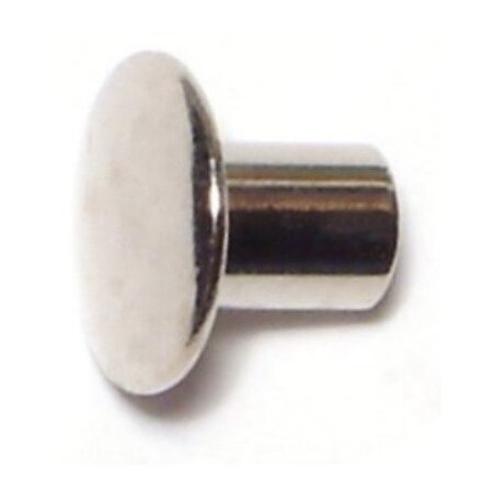 Midwest Fastener Tubular Rivet, Truss Head, 3/16 in Dia., 5/16 in L, Steel Body, 60 PK 61875